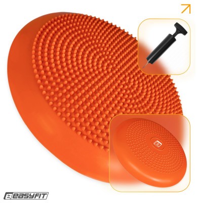 Балансувальна подушка масажна EasyFit Balance Cushion-A помаранчева + насос