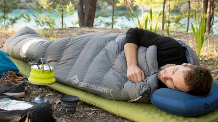 Подушка надувная Sea to Summit Aeros Premium Pillow Deluxe, 14х56х36см, Magenta
