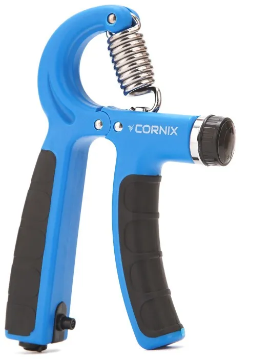 Еспандер кистьовий Cornix 5-60 кг з регульованим навантаженням та лічильником XR-0263 Blue/Black