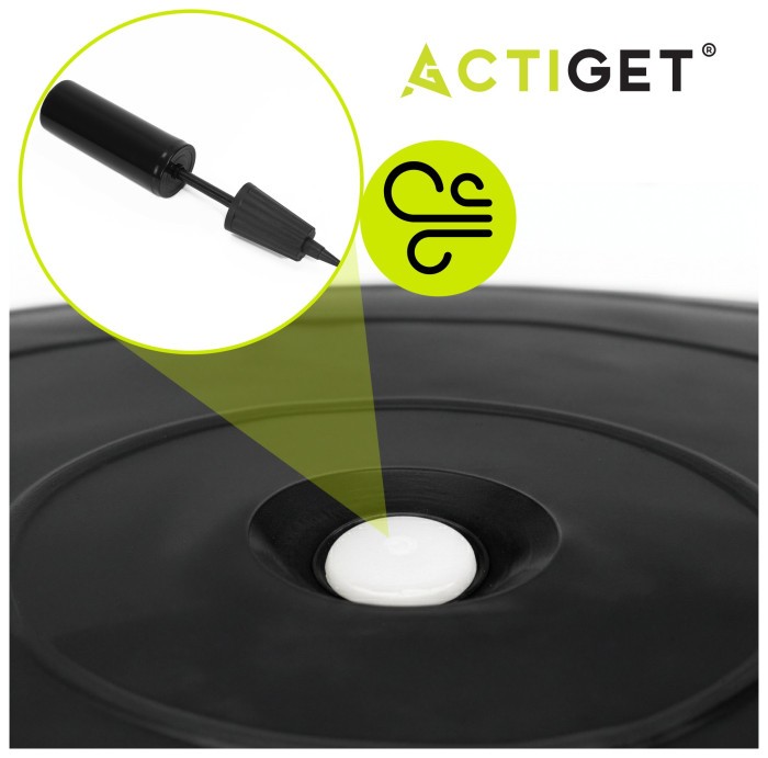 М'яч для фітнесу (фітбол) Actiget 75 см з насосом ACT0146 Black
