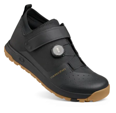 Веловзуття CrankBrothers SHOES STAMP TRAIL BOA BLACK / GOLD - GUM OUTSOLE 9.5