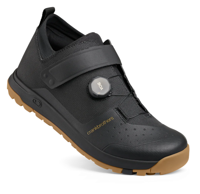 Веловзуття CrankBrothers SHOES STAMP TRAIL BOA BLACK / GOLD - GUM OUTSOLE 9.5