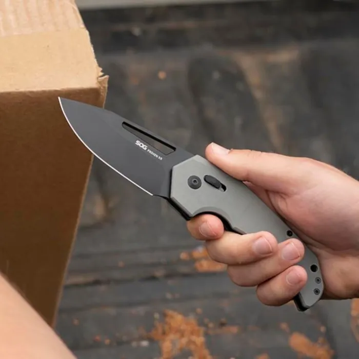 Нож складной SOG x Mikkel Collaboration Prohen XR, Gray/Black