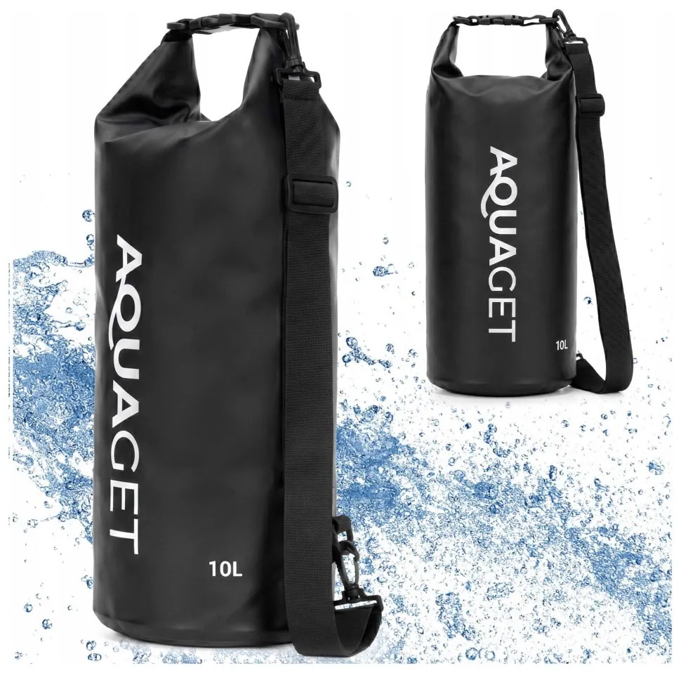 Гермомішок Aquaget 10 л водозахисний AQ0021 Black (LFAQ0021)