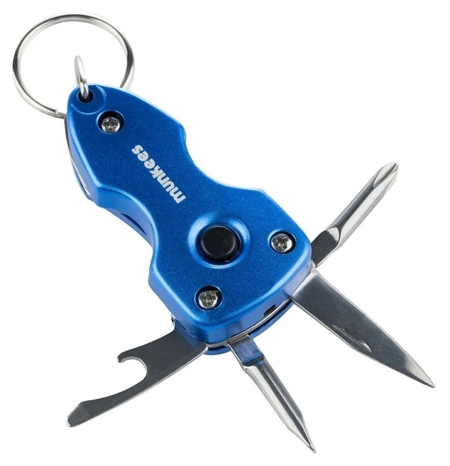Munkees 2567 брелок-мультінструмент Led Light Multi Tool blue (2567-BL)