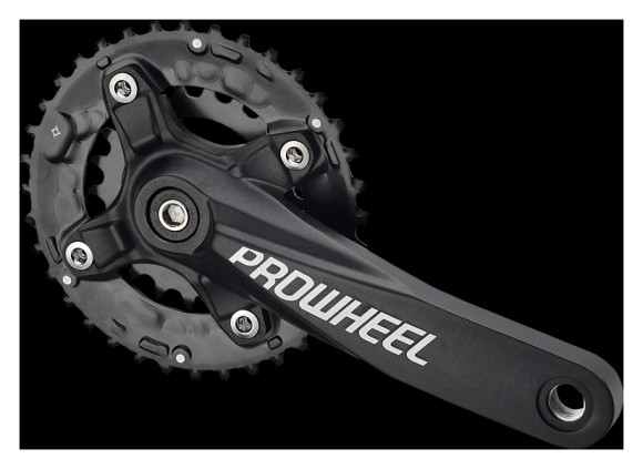 Шатун алюм. L175мм 22-36T PROWHEEL RAID-501P під квадрат, укр