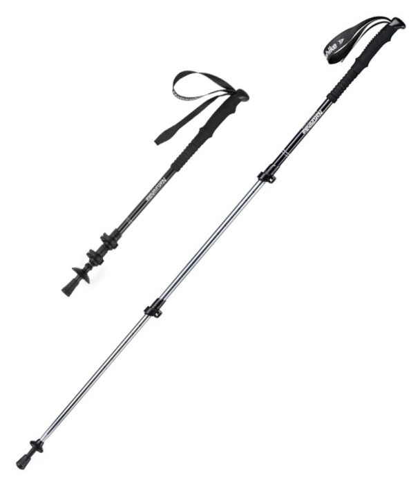 Трекинговая палка 3-сек. Naturehike Men ST 01 6061 AL NH17D001-Z, алюминий, черная