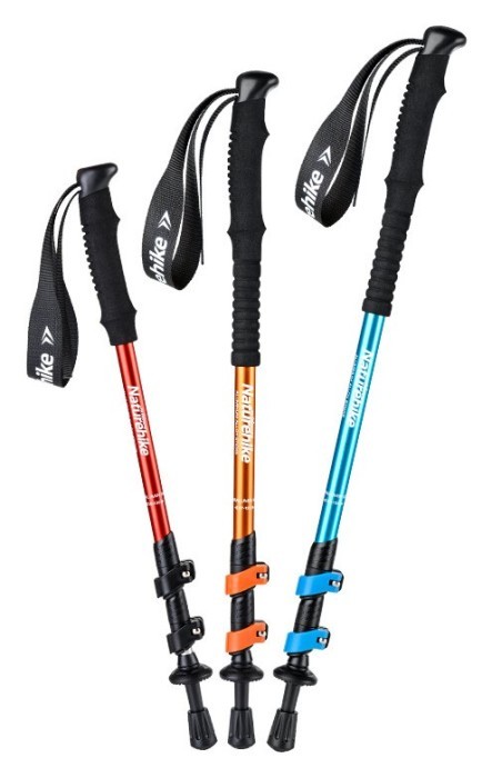 Трекинговая палка 3-сек. Naturehike Men ST 01 6061 AL NH17D001-Z, алюминий, черная