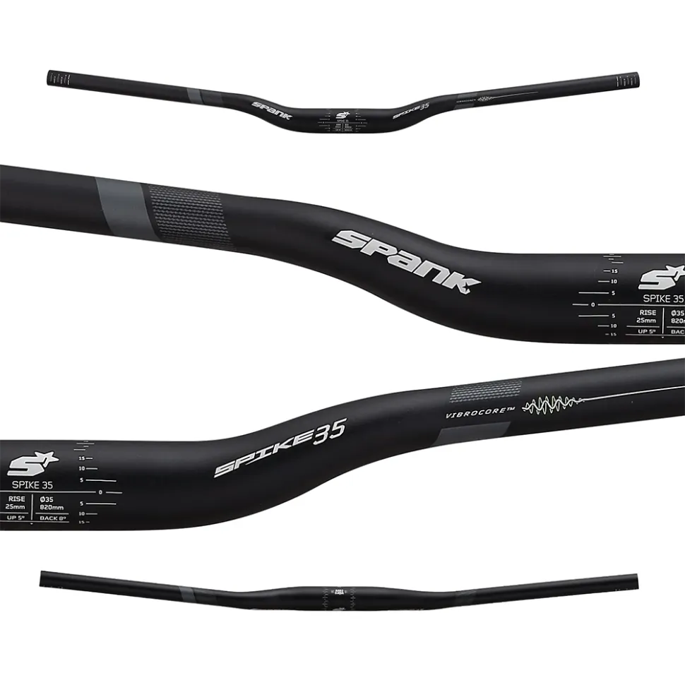 Руль SPANK SPIKE 35 Vibrocore™, 25R Black (SPT_E03K35A25020SPK)