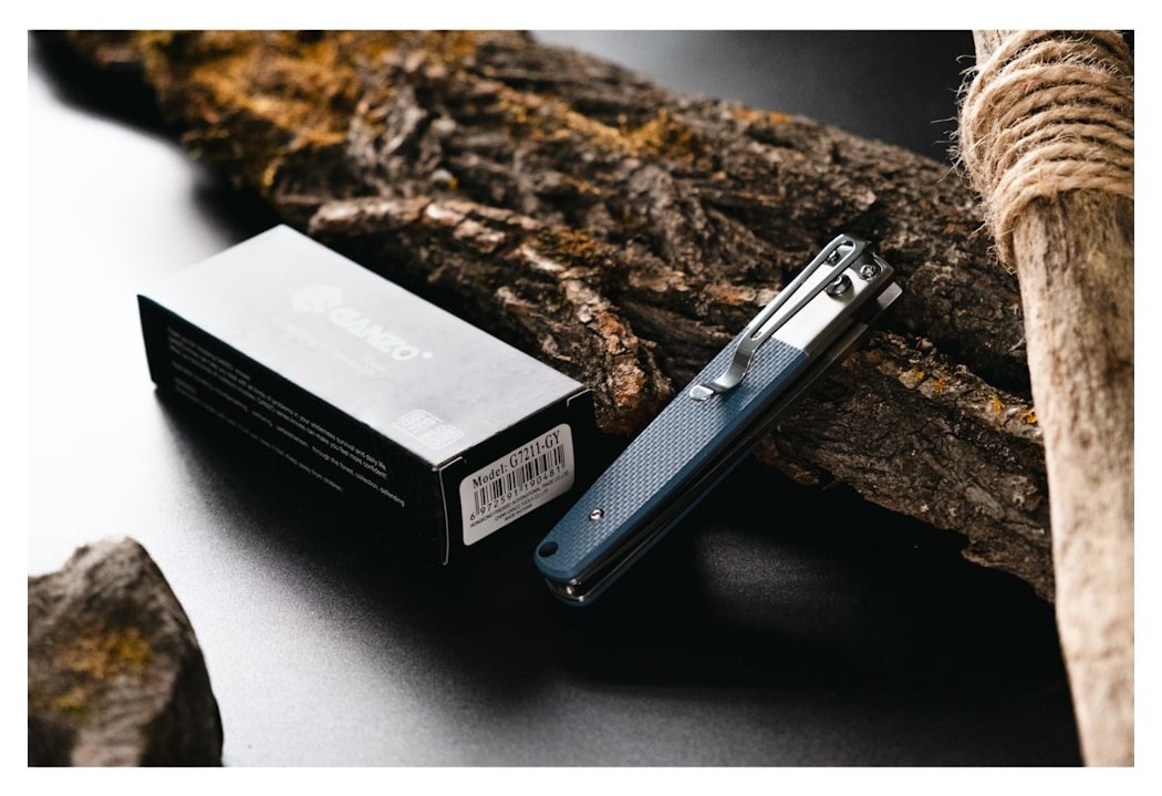 Нiж складаний Ganzo G7211-GY ciрий, укр, укр