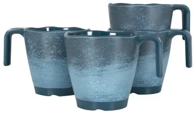 Набор чашек Gimex Mug Stone 4 Pieces 4 Person Dark Blue (6917120)