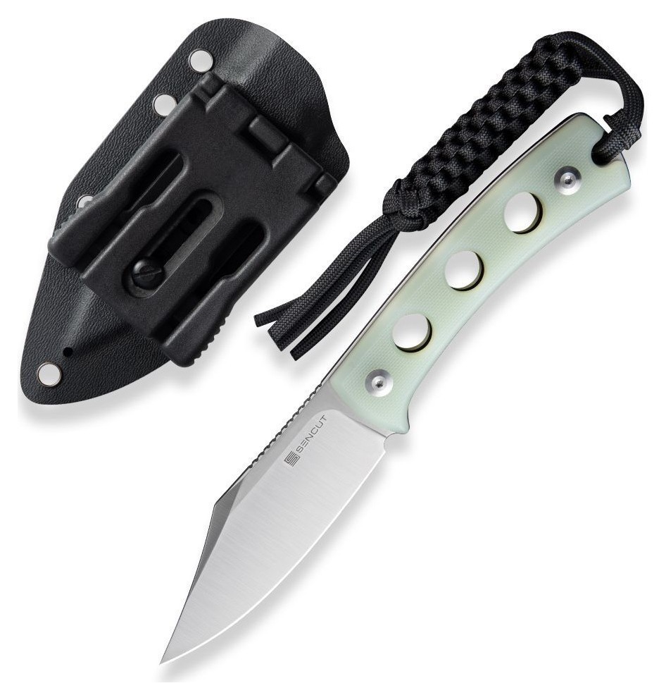 Ніж фіксований туристичний Sencut Waxahachie, (9.4 см) 9Cr18MoV / G10 світло-зелений, укр, укр
