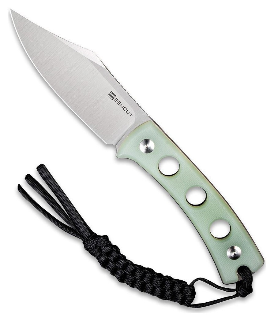 Ніж фіксований туристичний Sencut Waxahachie, (9.4 см) 9Cr18MoV / G10 світло-зелений