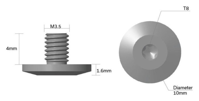 Гвинти сталеві 2 шт. сірий та чорний (d-10 мм) Civivi CA-11A