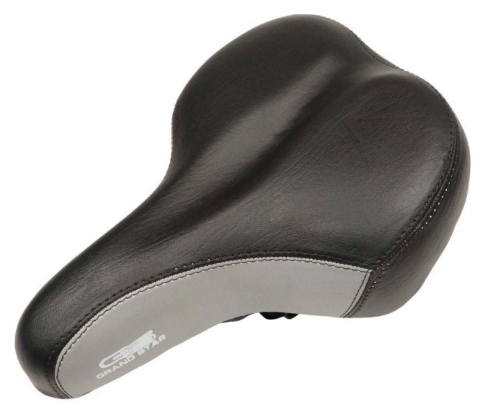 Сідло з замком 265*185 мм AZ-301 чорний з сірим, укр, укр