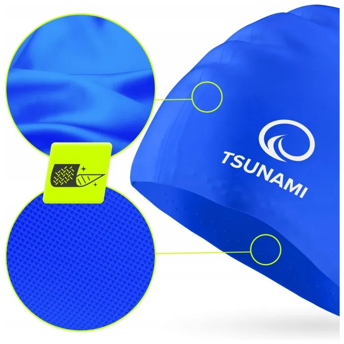 Шапочка для плавания TSUNAMI Standard Blue (P-5905973401852)