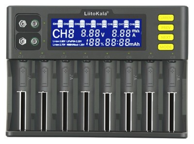 Універсальний зарядний пристрій LiitoKala Lii-S8 EU на 8 каналів