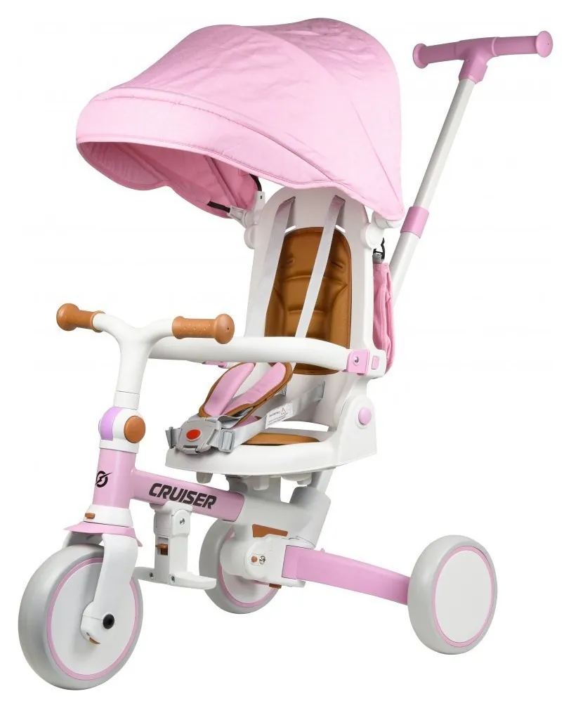 Біговел Tri-cycle 6in1 Cruiser Milano 002 pink (Рожевий) (Біговел Tri-cycle 6in1 Cruiser Milano 002 pink (Рожевий))