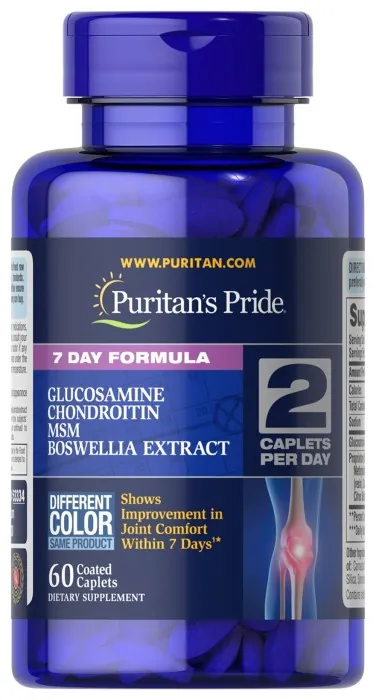 7 Day Formula Joint Soother® Glucosamine Chondroitin MSM & Boswellia - 60 caps
