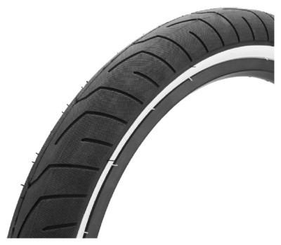 Покрышка KINK BMX Sever 20"х2.4" черная/белые боковины