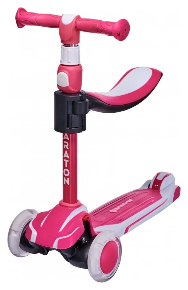Самокат-каталка Maraton Flex G (Бело-розовый)