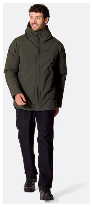 Мужская зимняя пуховая куртка Rab Valiance Jacket, Dark Army, M