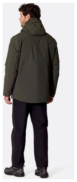 Мужская зимняя пуховая куртка Rab Valiance Jacket, Dark Army, M