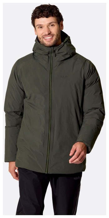 Мужская зимняя пуховая куртка Rab Valiance Jacket, Dark Army, M