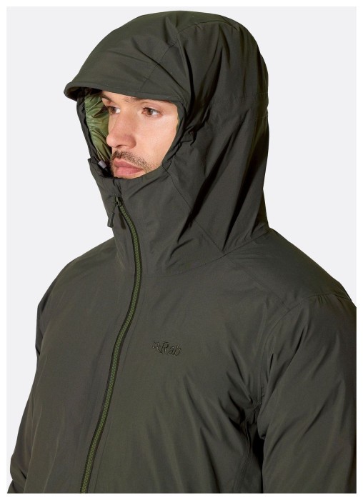 Мужская зимняя пуховая куртка Rab Valiance Jacket, Dark Army, M
