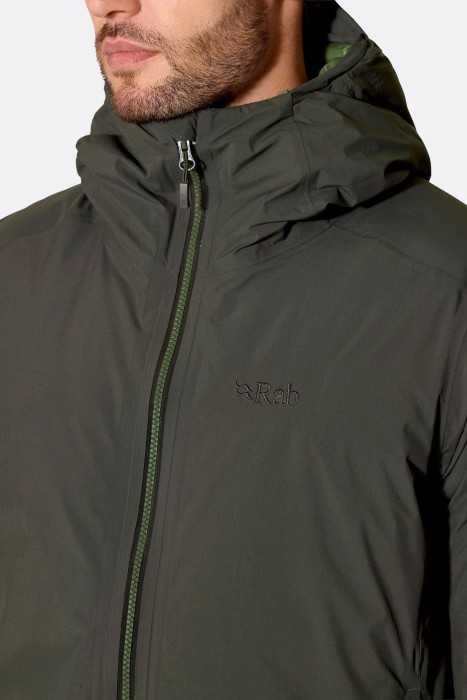 Мужская зимняя пуховая куртка Rab Valiance Jacket, Dark Army, M