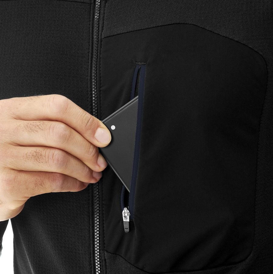 Кофта флисовая мужская Millet TRILOGY LIGHTGRID HOODIE M L Black/noir 0247 (MIV8441-WRH)