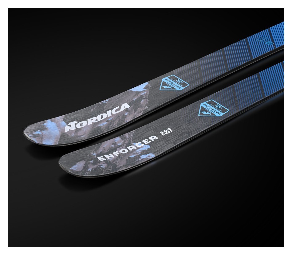 Лижі гірські (без кріплень) Nordica ENFORCER 104 FREE 179см Grey/blue (0A130400), укр, укр