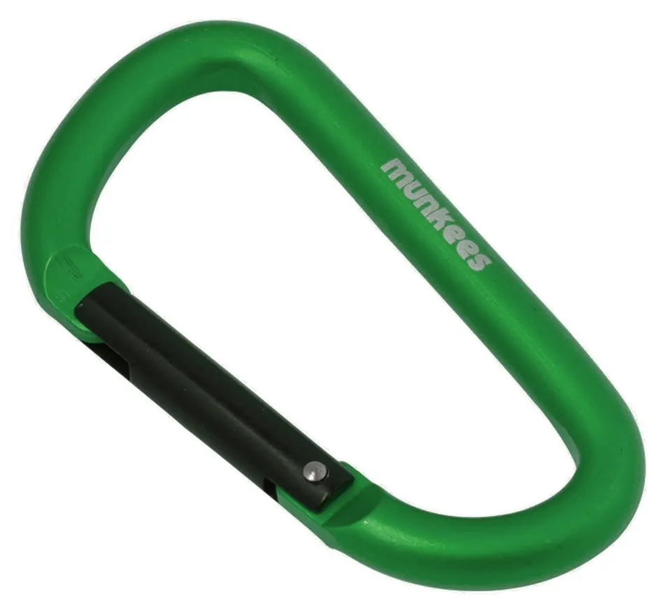 Munkees 3208 карабін D 8 мм x 80 мм green green (3208-GG)