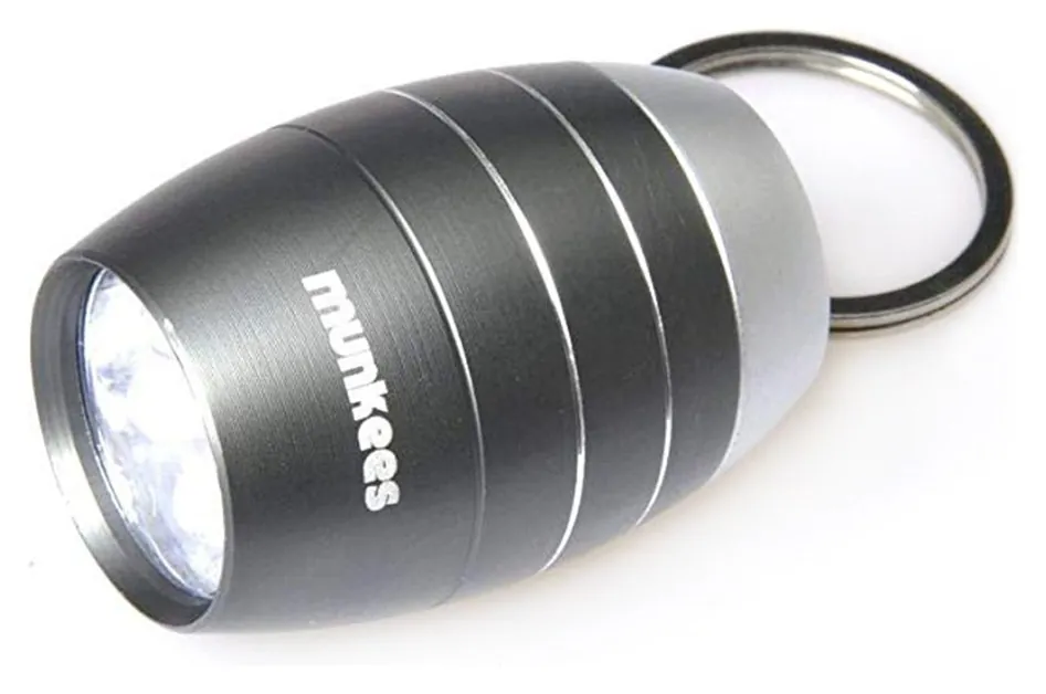 Munkees 1082 брелок-фонарик Cask shape 6-LED light grey (1082-GY)