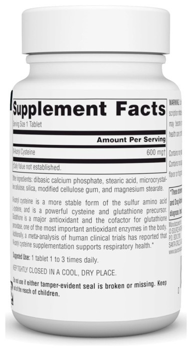 N-Acetyl Cysteine 1000mg - 60 tabs