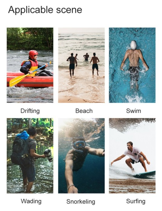 Силіконові антиковзкі черевики аквашузи Naturehike NH20FS022, розмір 43, блакитні