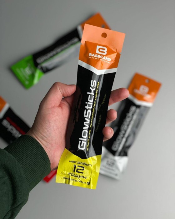Химический источник света BaseCamp GlowSticks, Yellow