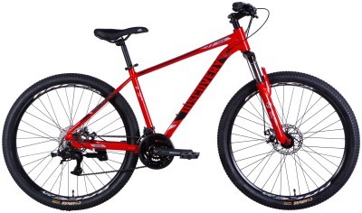 Велосипед AL 27,5" Discovery BASTION DD CS рама-17" красно-черный 2025