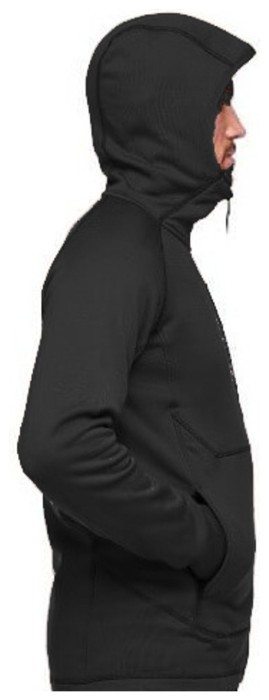 Мужская флисовая кофта с рукавом реглан Black Diamond Factor Hoody, S - Black