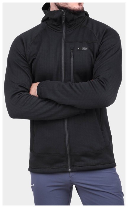 Мужская флисовая кофта с рукавом реглан Black Diamond Factor Hoody, S - Black
