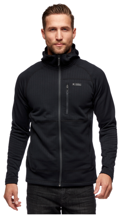 Мужская флисовая кофта с рукавом реглан Black Diamond Factor Hoody, S - Black