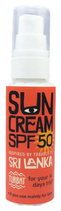 Сонцезахисний крем Turbat Sri Lanka SPF 50, укр, укр