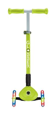 Самокат GLOBBER серии PRIMO FOLDABLE LIGHTS, зелёный, колеса с подсветкой, до 50кг, 3+