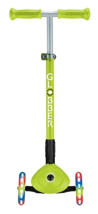Самокат GLOBBER серії PRIMO FOLDABLE LIGHTS, зелений, колеса з підсвіткою, до 50кг, 3+, укр, укр