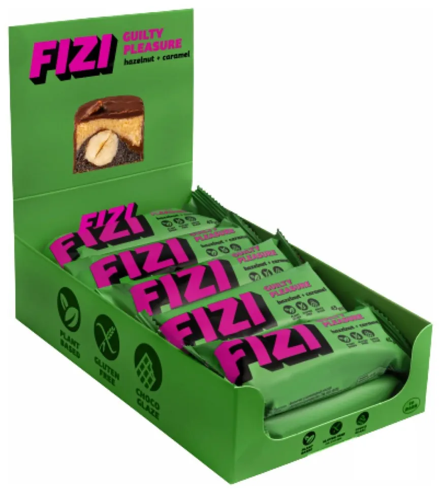 FIZI Chocolate Bar - 10х45g Hazelnut-Caramel
