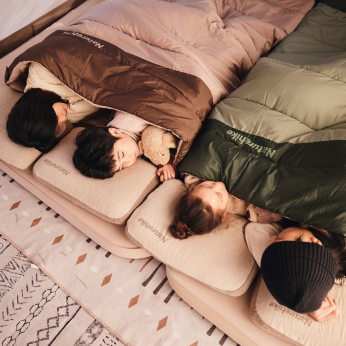 Спальний мішок двомісний Naturehike CNK2300019, зелений, укр, укр