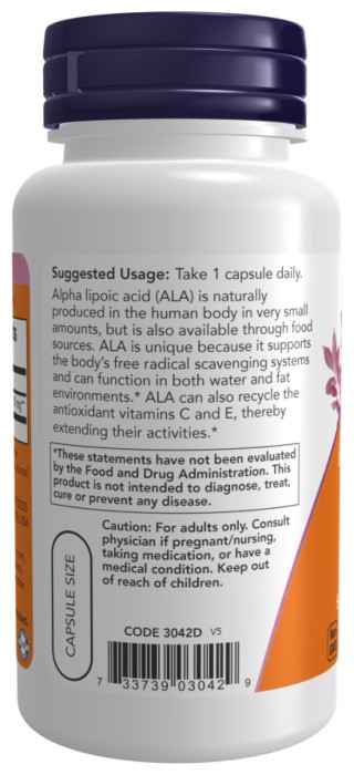 Alpha Lipoic Acid 250mg - 120 vcaps