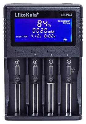 Зарядний пристрій Liitokala Lii-PD4+car EU charger