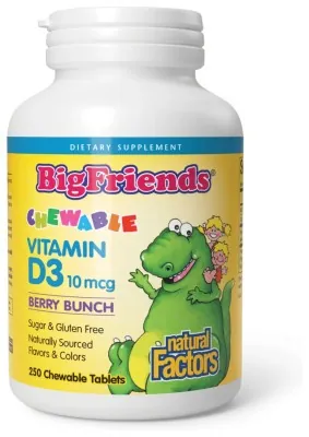 Vitamin D3 10 mcg (400 IU) - 250 tabs Berry Bunch