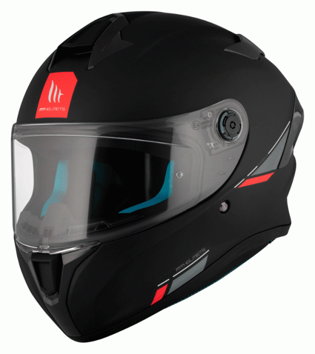 Мотошолом MT Targo S Solid A1 Matt Black ECE2206